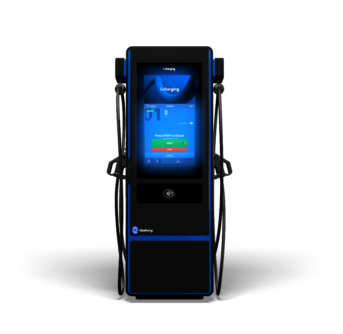 400-kW-DC-Doppelladesäule von i-charging